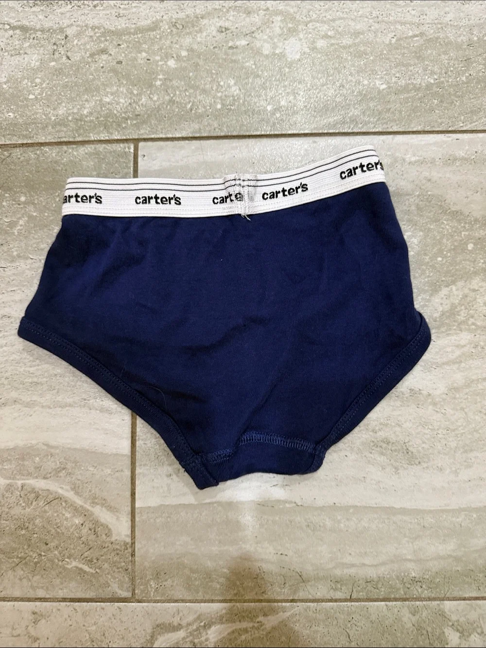 Carter's Navy Briefs with Yellow Dump Truck Graphic